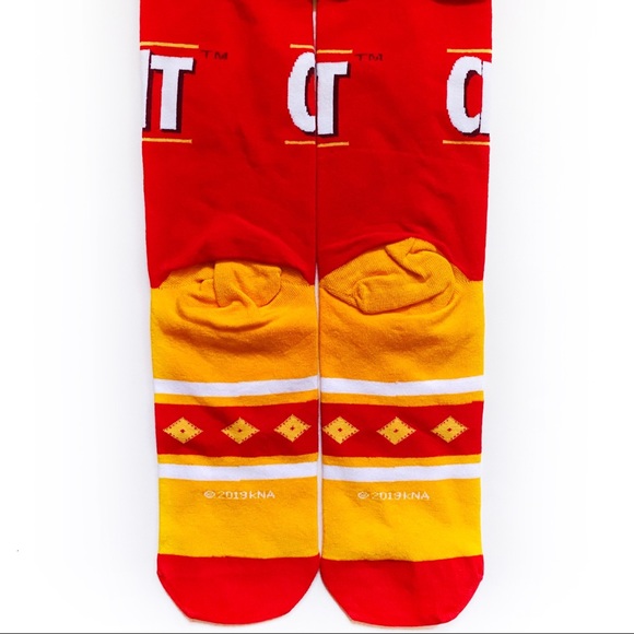 Odd Sox Cheez-It Crackers Crew Socks Cheezits Mens Womens Fun Novelty Gift - Picture 6 of 7